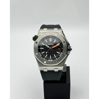 Custom Seiko Mod • Black Orange AP ROO • 46mm